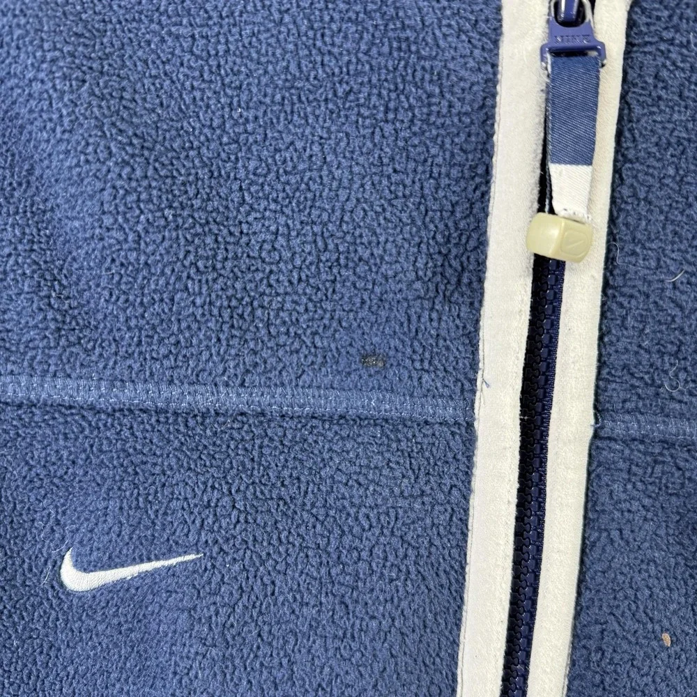 Dallas Cowboys Jacket Mens Medium Blue NFL Football Nike Fleece Zip Vest